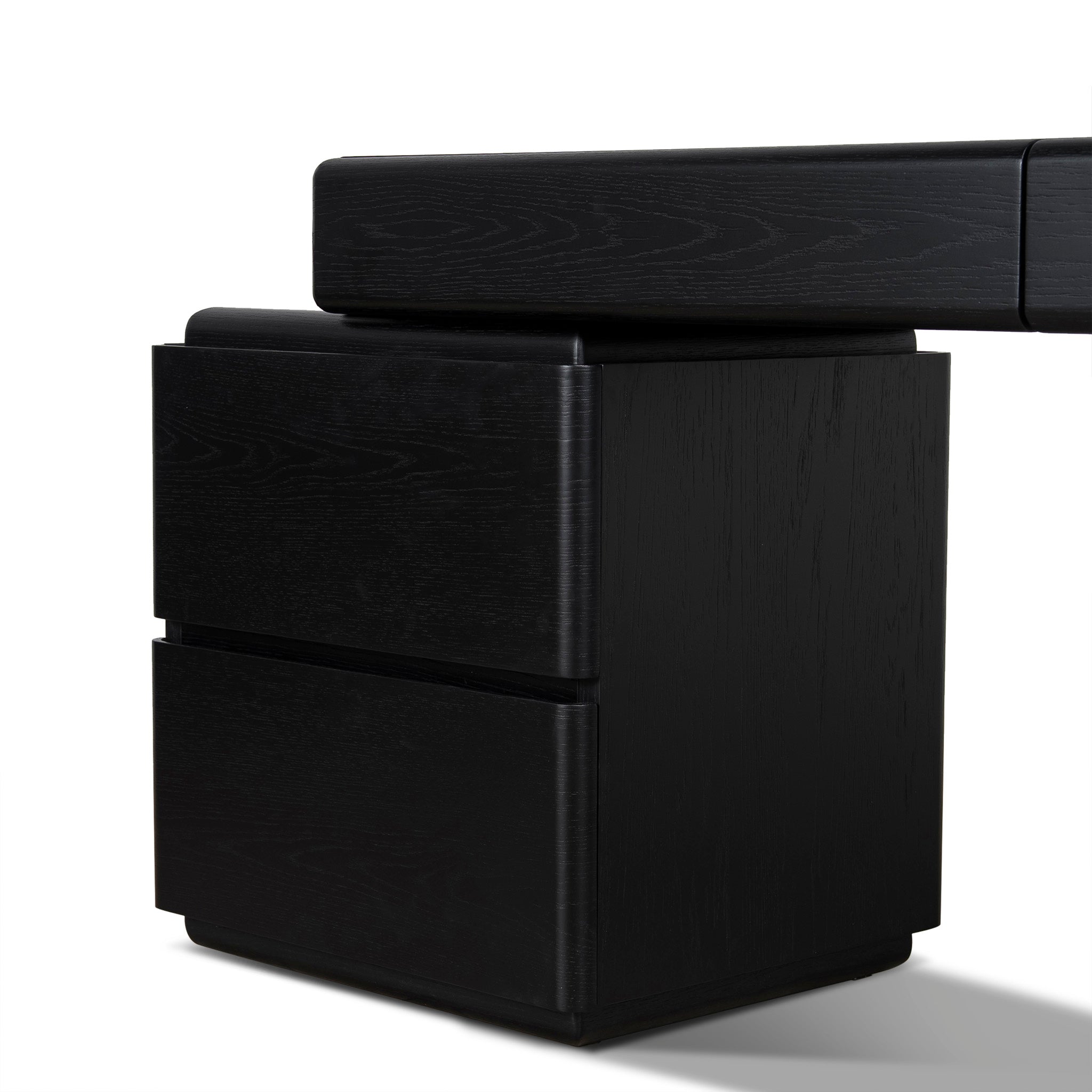 Orrion 1.6m Office desk - Black Oak Office Desk Century-Core