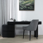 Orrion 1.6m Office desk - Black Oak Office Desk Century-Core