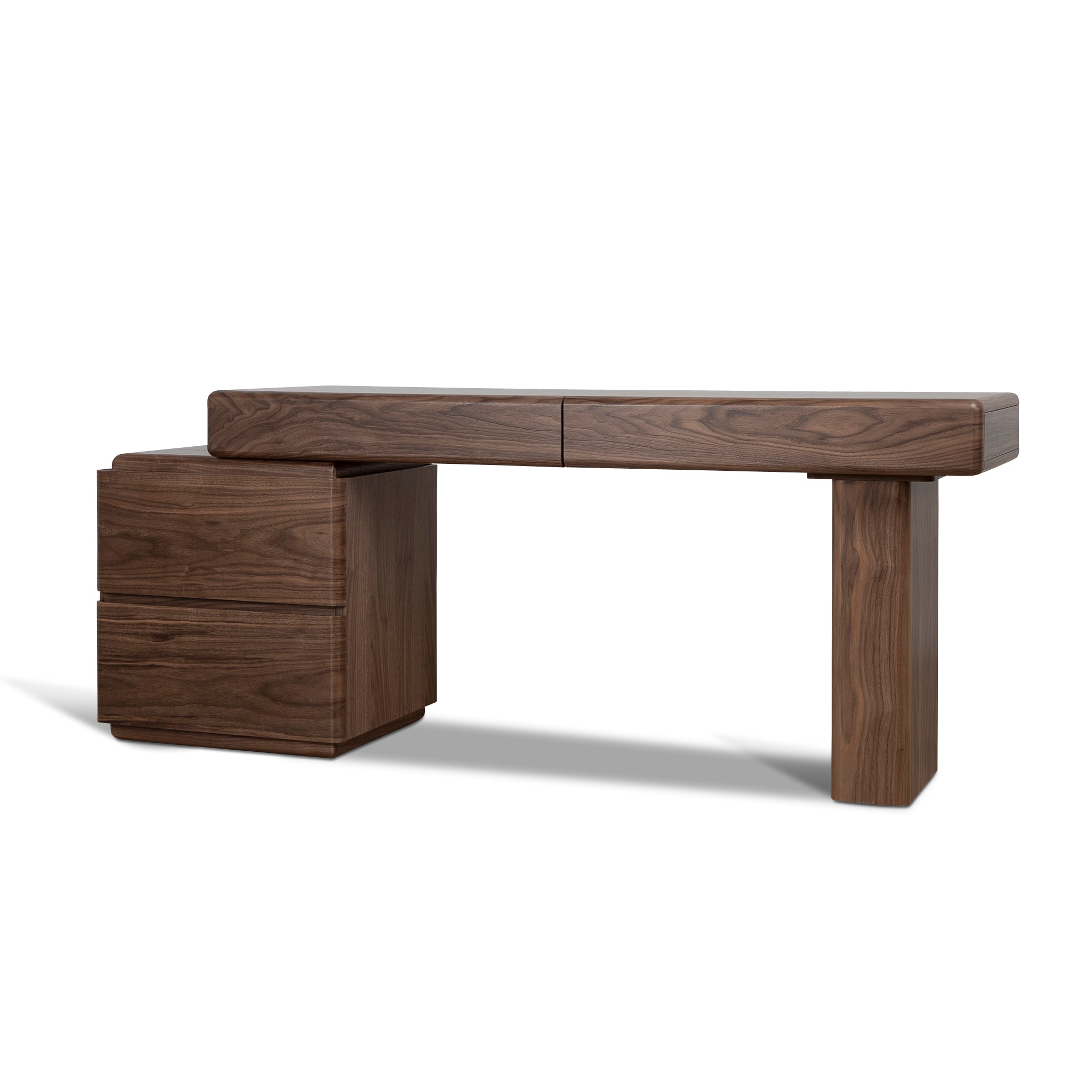 Orrion 1.6m Office Desk - Walnut Veneer Office Desk Century-Core