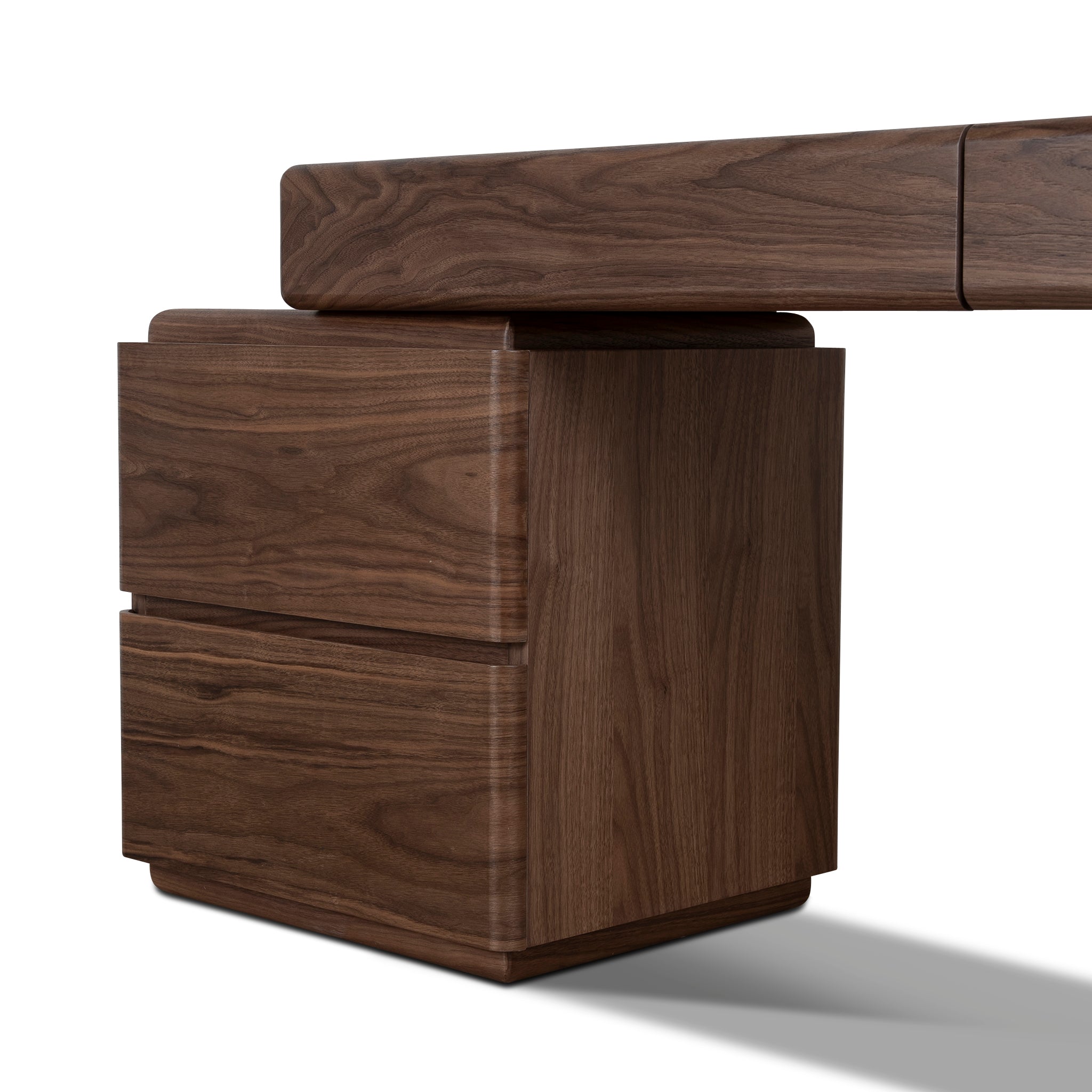 Orrion 1.6m Office Desk - Walnut Veneer Office Desk Century-Core