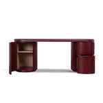 Ex Display - Myrren 1.9m Office Desk - Burgundy Red Office Desk Century-Core