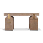 Junon 1.55m New Elm Home Office Desk - Natural Home Office Desk Nicki-Core