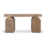 Junon 1.55m New Elm Home Office Desk - Natural Home Office Desk Nicki-Core