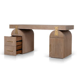 Junon 1.55m New Elm Home Office Desk - Natural Home Office Desk Nicki-Core