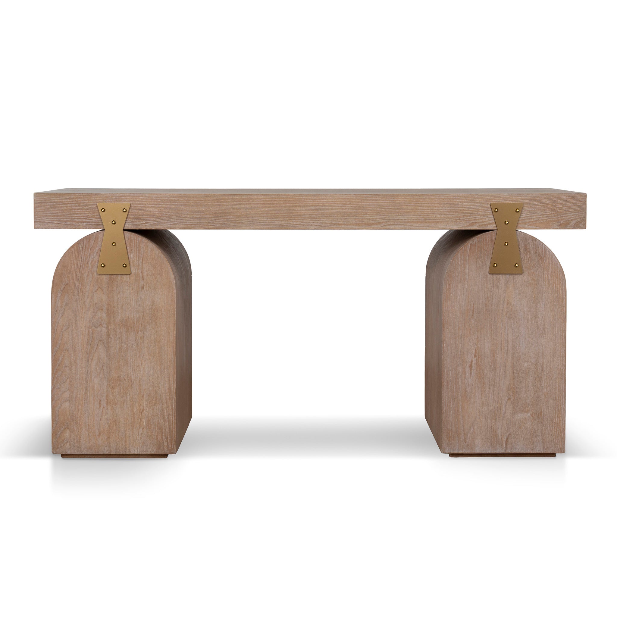 Junon 1.55m New Elm Home Office Desk - Natural Home Office Desk Nicki-Core
