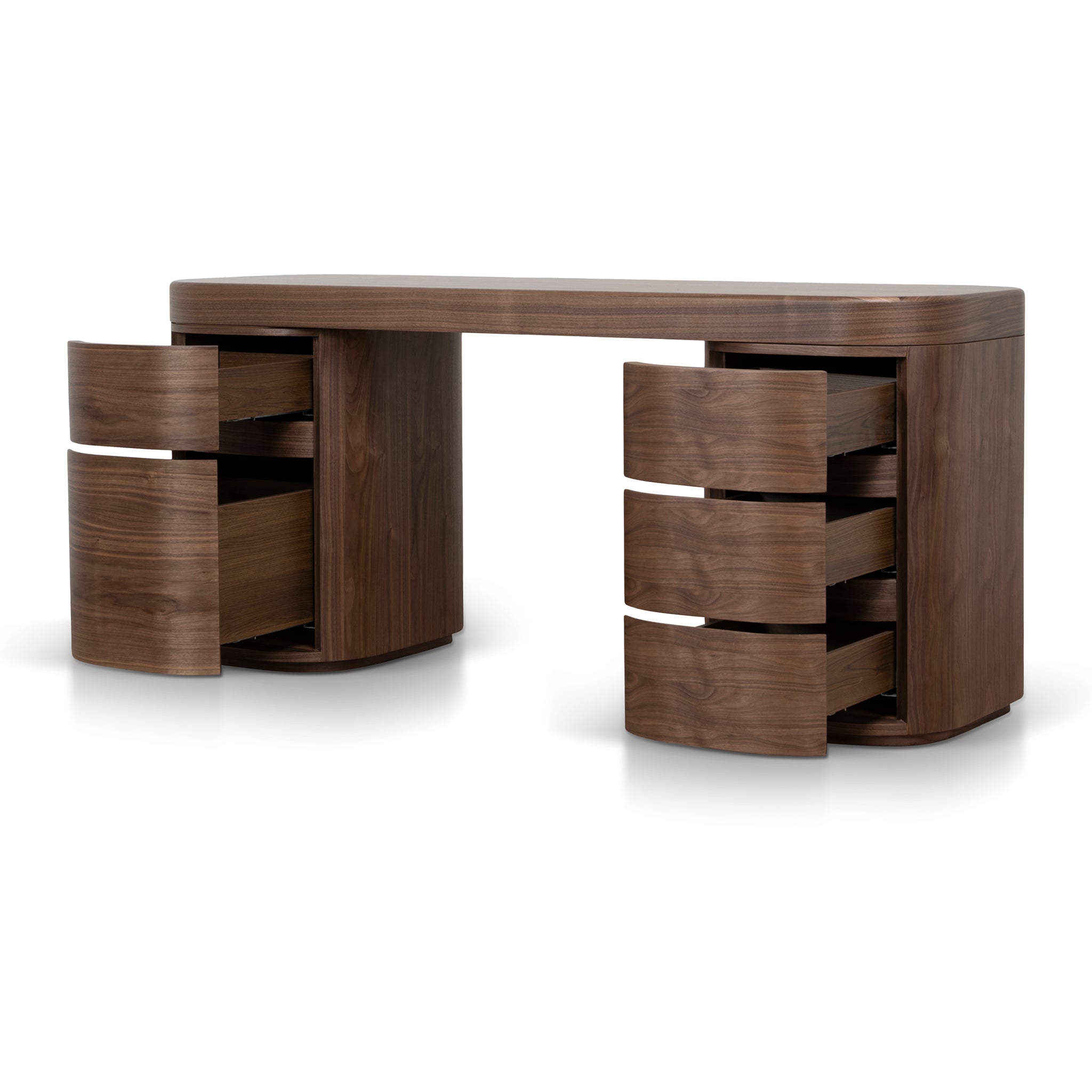 Solvia 1.7m Office Desk - Walnut Office Desk Century-Core