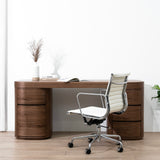 Solvia 1.7m Office Desk - Walnut Office Desk Century-Core