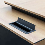 Ex Display - Janell 2.3m Right Return Office Desk - Natural Office Desk Sun Desk-Core   