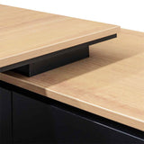 Ex Display - Janell 2.3m Right Return Office Desk - Natural Office Desk Sun Desk-Core   