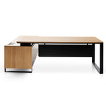 Ex Display - Janell 2.3m Right Return Office Desk - Natural Office Desk Sun Desk-Core   