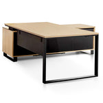 Ex Display - Janell 2.3m Right Return Office Desk - Natural Office Desk Sun Desk-Core   