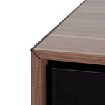 Janell 2.3m Left Return Office Desk - Walnut Office Desk Sun Desk-Core   