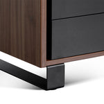 Janell 2.3m Left Return Office Desk - Walnut Office Desk Sun Desk-Core   