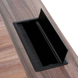 Janell 2.3m Left Return Office Desk - Walnut Office Desk Sun Desk-Core   