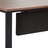 Janell 2.3m Left Return Office Desk - Walnut Office Desk Sun Desk-Core   