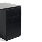 Albina 1.77m Right Drawer Office Desk - Black Oak Office Desk Century-Core   