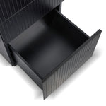 Albina 1.77m Right Drawer Office Desk - Black Oak Office Desk Century-Core   