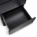 Albina 1.77m Right Drawer Office Desk - Black Oak Office Desk Century-Core   