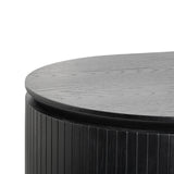 Albina 1.77m Right Drawer Office Desk - Black Oak Office Desk Century-Core   