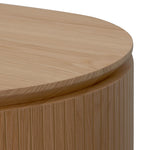 Albina 1.77m Left Drawer Office Desk - Natural Oak