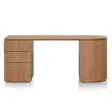 Ex Display - Albina 1.77m Left Drawer Office Desk - Natural Oak Office Desk Century-Core