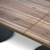 Ripponlea 3m Oval Meeting Table - Walnut Meeting Table Sun Desk-Core   