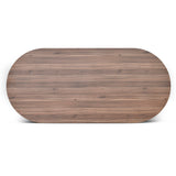 Ripponlea 2.4m Oval Meeting Table - Walnut Meeting Table Sun Desk-Core   