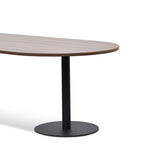 Ripponlea 2.4m Oval Meeting Table - Walnut Meeting Table Sun Desk-Core   