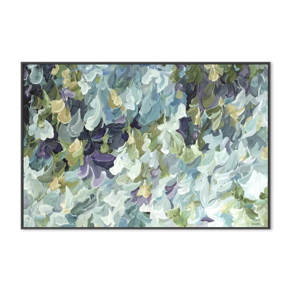 Ocean Meets Nature, By Amber Gittins Wall Art Gioia-Local 60x40cm Framed Canvas Black