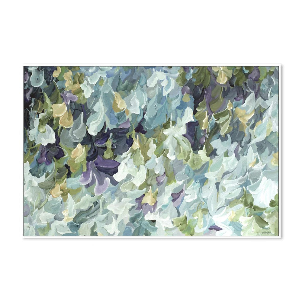 Ocean Meets Nature, By Amber Gittins Wall Art Gioia-Local 60x40cm Framed Canvas White