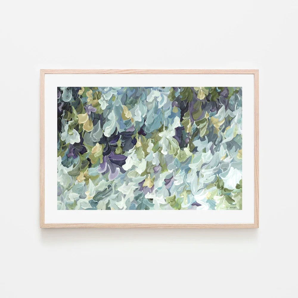 Ocean Meets Nature, By Amber Gittins Wall Art Gioia-Local 60x40cm Framed Poster Black