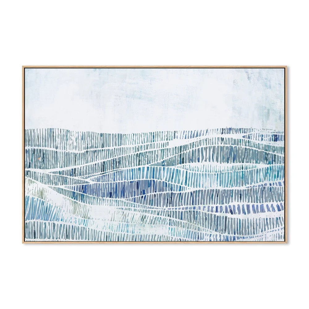 Ocean Waves, By Dear Musketeer Studio Wall Art Gioia-Local 60x40cm Framed Canvas Oak