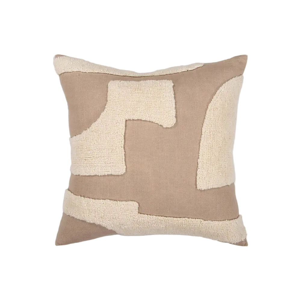 Ex Display - Ollo Mezze Cushion with Feather Inserts - Taupe Cushion Furtex-Local