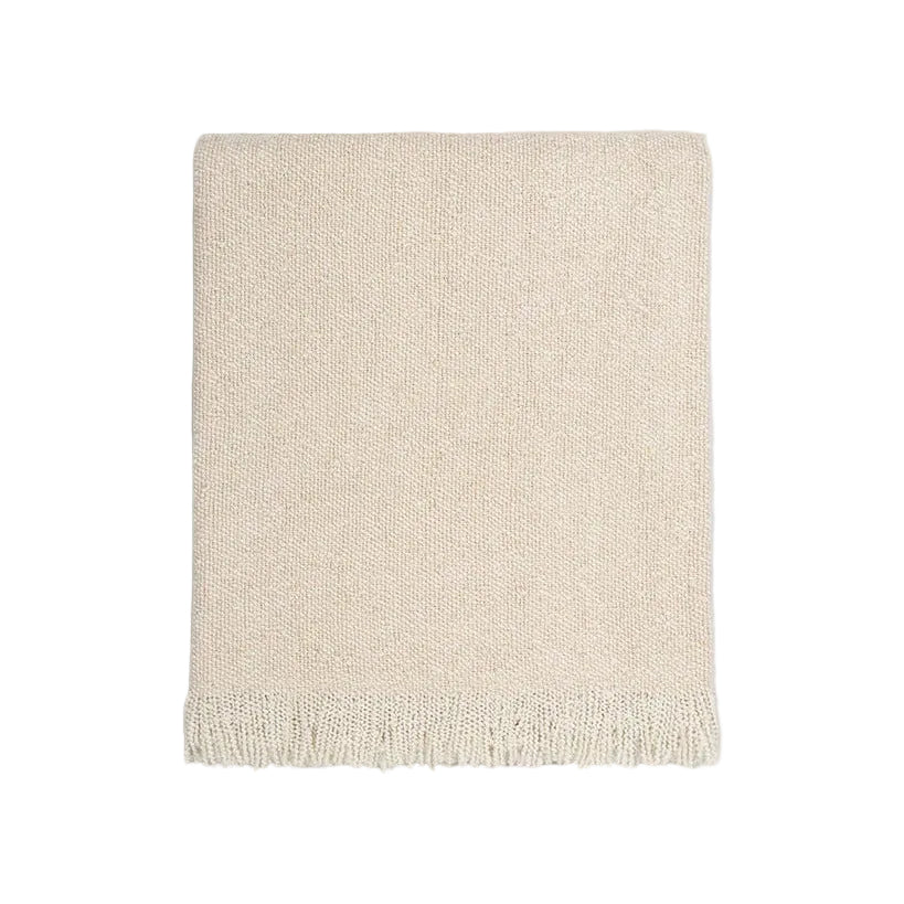 Ex Display - Ollo Lily Throw - Ivory Throw Furtex-Local