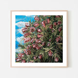 Our Adventure Begins - Bottle Brush Flowers, By Hsin Lin Wall Art Gioia-Local Black Framed Poster 50x50cm