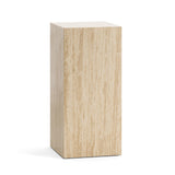 Travio 65cm High Plinth - Cream Travertine Eastern-Local