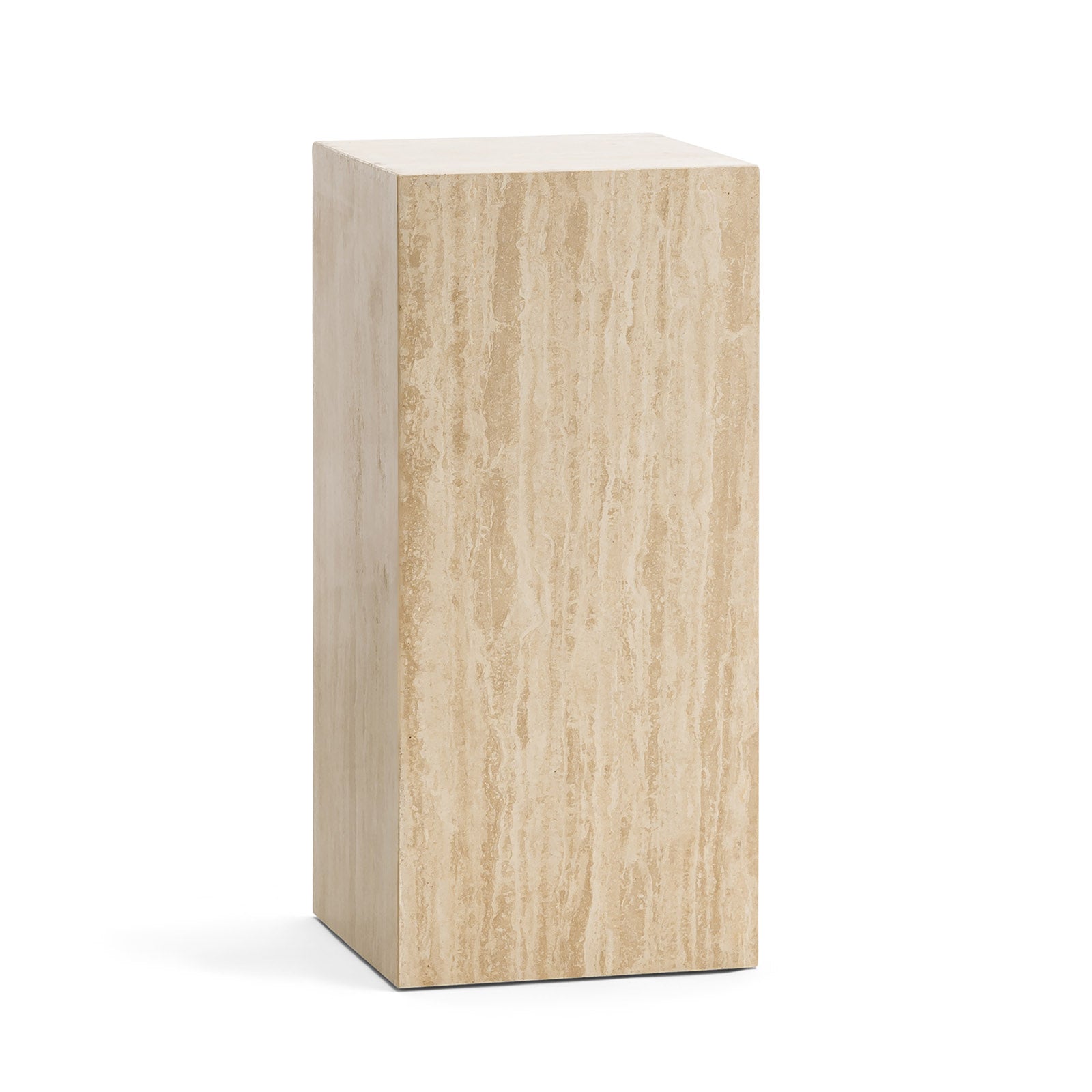 Travio 65cm High Plinth - Cream Travertine Eastern-Local