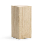 Travio 65cm High Plinth - Cream Travertine Eastern-Local