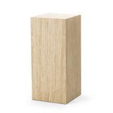 Travio 65cm High Plinth - Cream Travertine Eastern-Local