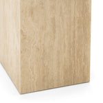 Travio 65cm High Plinth - Cream Travertine Eastern-Local