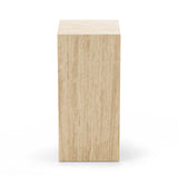 Travio 65cm High Plinth - Cream Travertine Eastern-Local