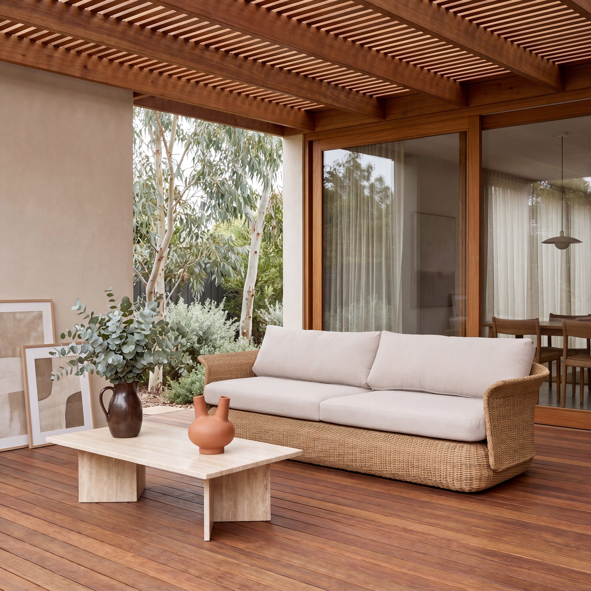 Palisade Outdoor 3 Seater Sofa - Natural Taupe Outdoor Sofa Eminem-Core