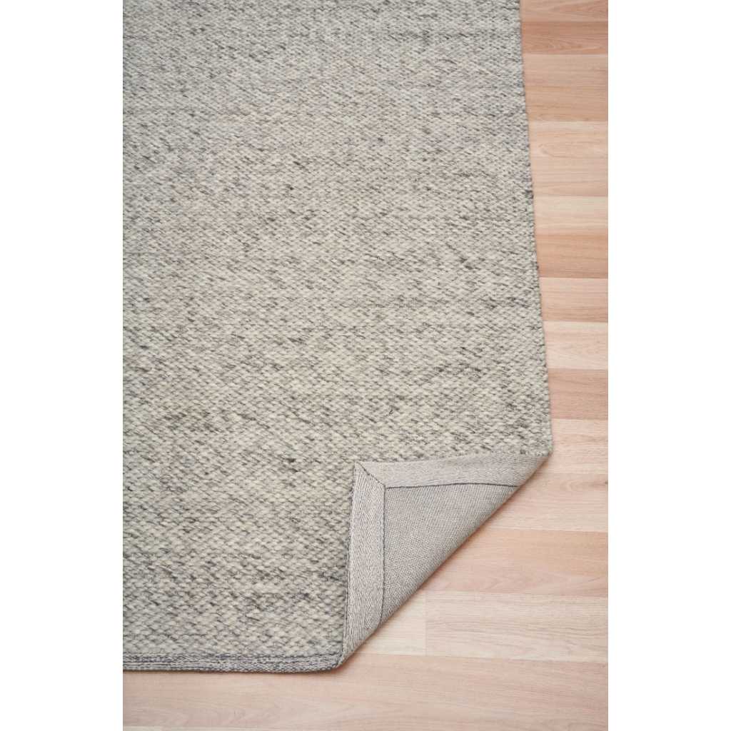 Ex Display - Parker 320 x 240 cm New Zealand Wool Rug - Smoke Rug Mos-Local