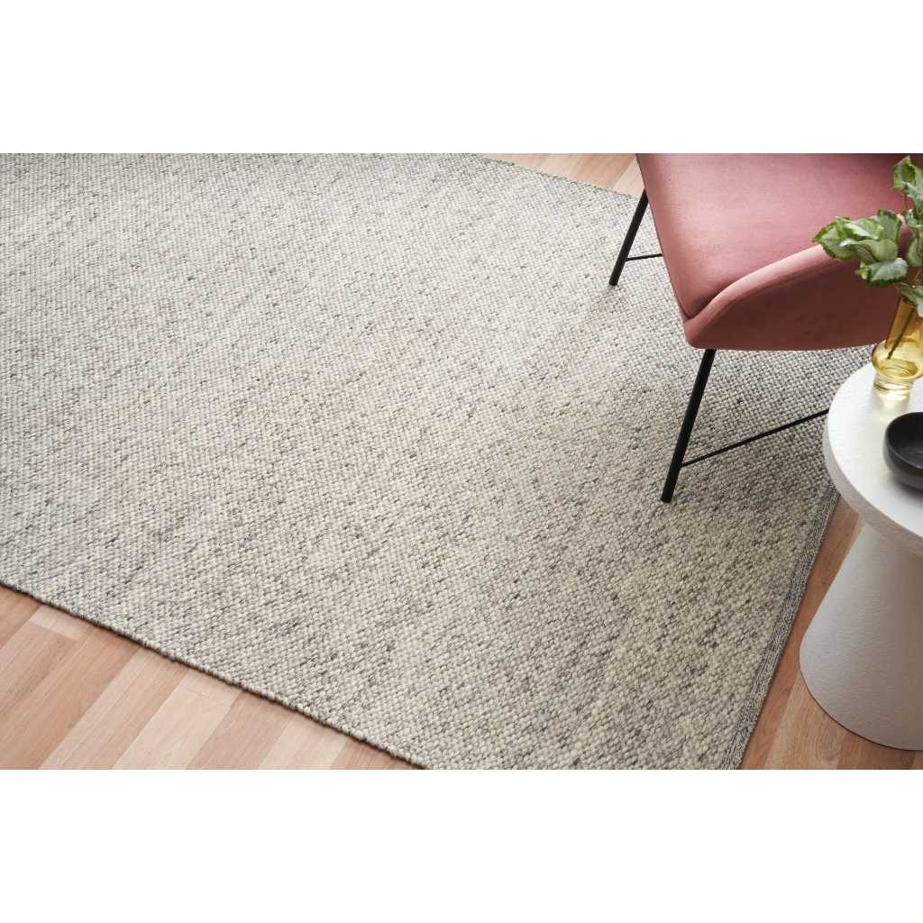 Ex Display - Parker 320 x 240 cm New Zealand Wool Rug - Smoke Rug Mos-Local