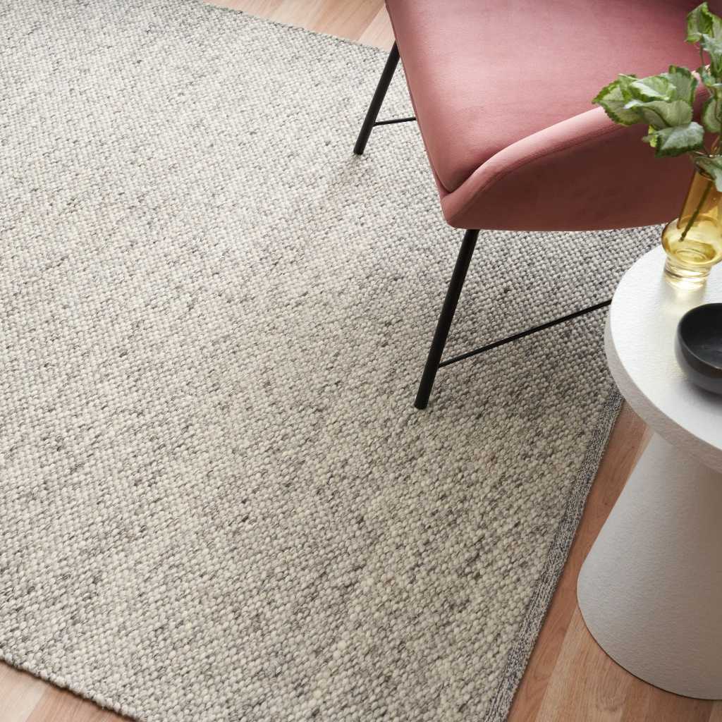 Ex Display - Parker 320 x 240 cm New Zealand Wool Rug - Smoke Rug Mos-Local