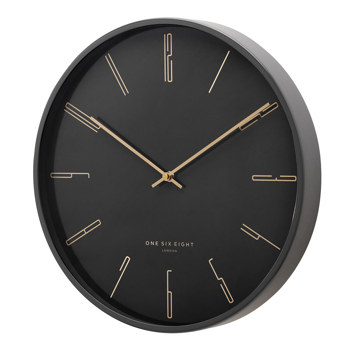 Platt 30cm Wall Clock - Charcoal Grey Clock Onesix-Local