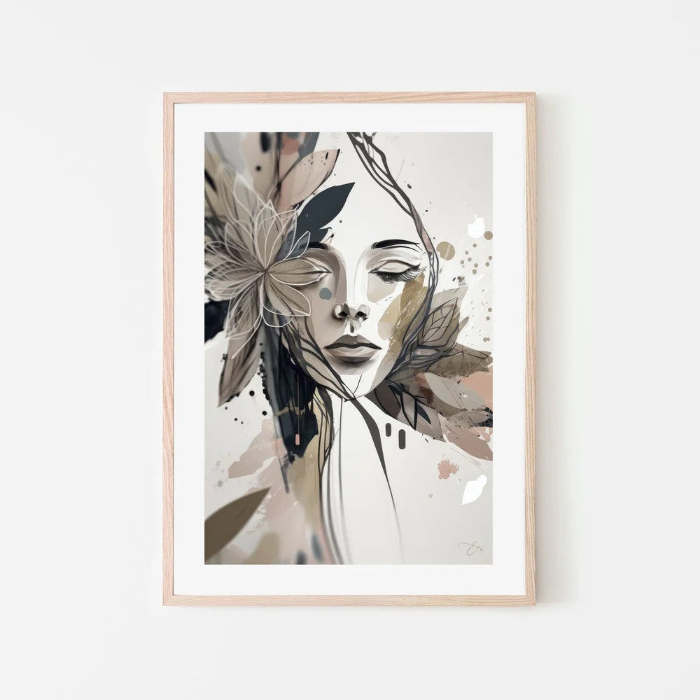 Pretty Petals, By Bella Eve Wall Art Gioia-Local Black Framed Poster 40x60cm