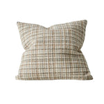 Tripoli 50cm Artisanal Woven Check Cushion Cushion Weave-Local Tripoli Fog Polyester