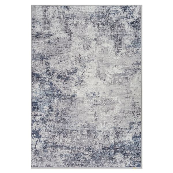 Safa 152cm x 213cm Washable Rug - Navy Rug Mos-Local