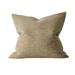Dania 50cm Woven Texture with Overlocked Edge Cushion Cushion Weave-Local Dania Toffee Polyester